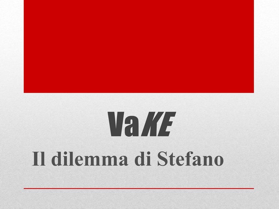 “Apprendere un metodo per potenziare il pensiero etico: Metodo VaKe”